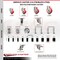 Service Caster 3.5 Inch 316SS Red Polyurethane Swivel 1-3/4 Inch Stem Caster Lock Brake, 2PK SS316TTLEX20S3514-PPUB-RED-2-S-2-134 - alternate 4